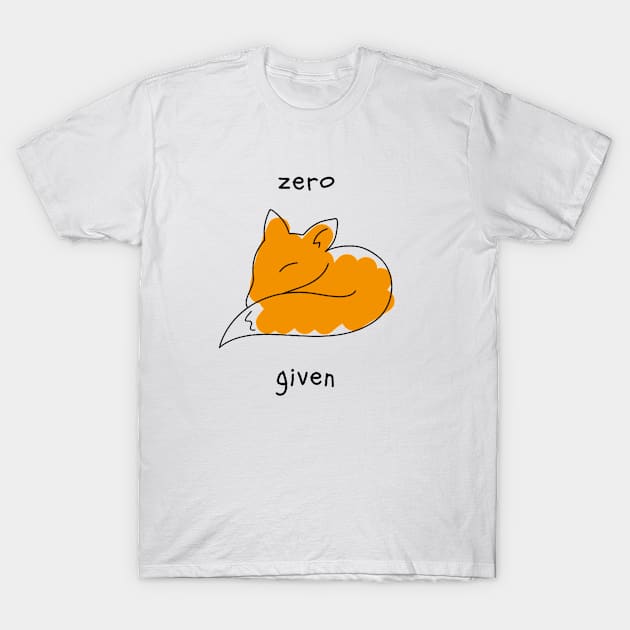 Zero Fox Given T-Shirt by NoColorDesigns